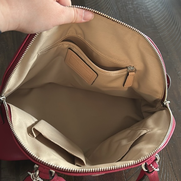 Red Coach Bag - Picture 8 of 9